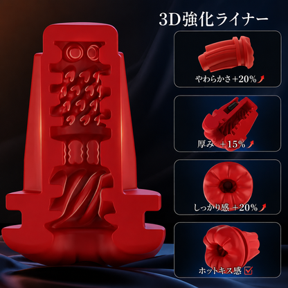 YuroVibs ™  多機能メンズリフレッシュ＆マッサージデバイス（振動モード・立体テクスチャー内蔵）